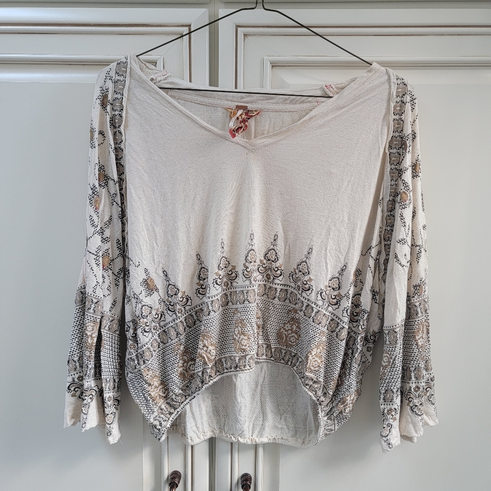 Free People Crop Shirt